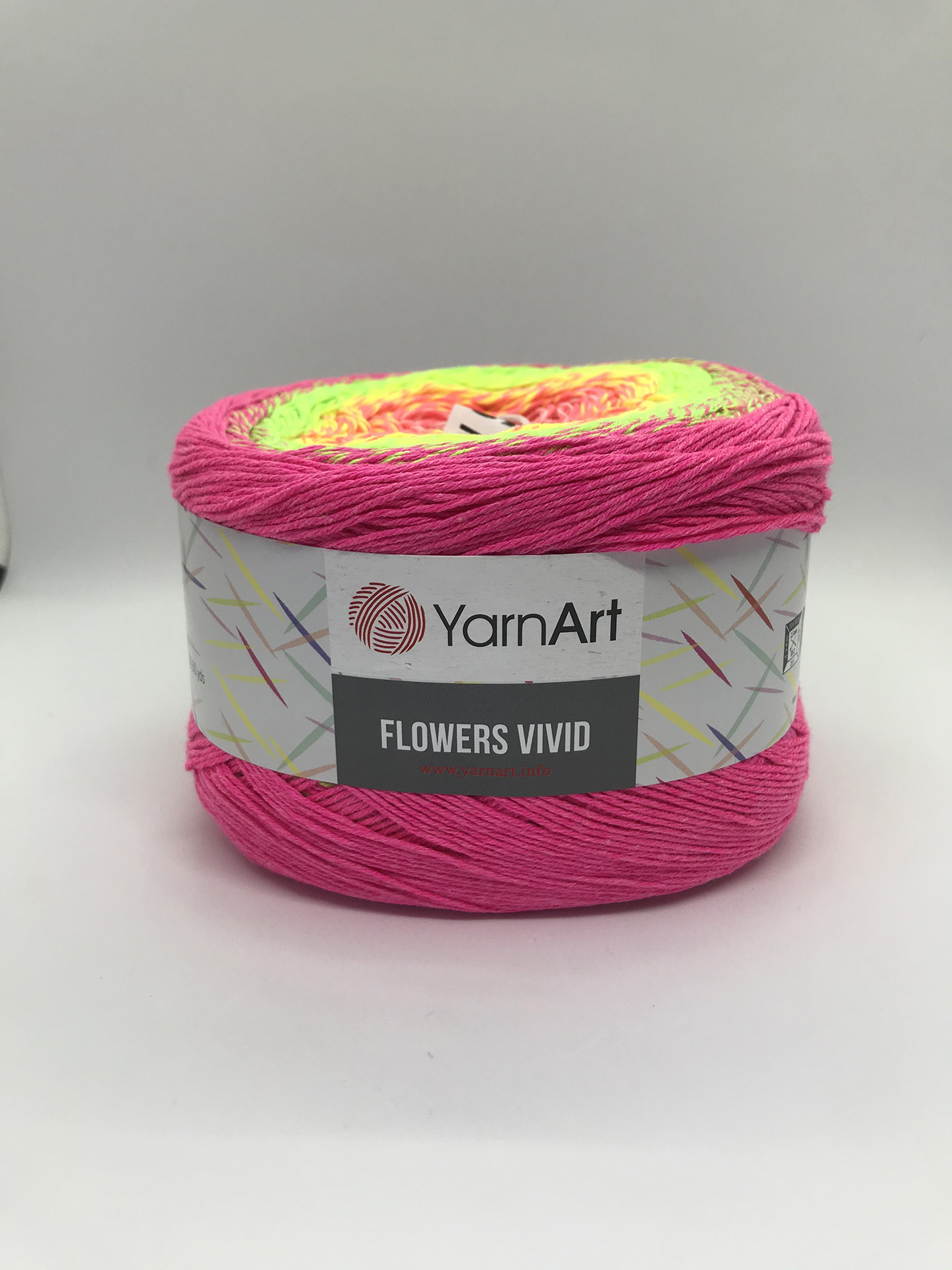 Пряжа Yarnart FLOWERS  VIVID цвет 507