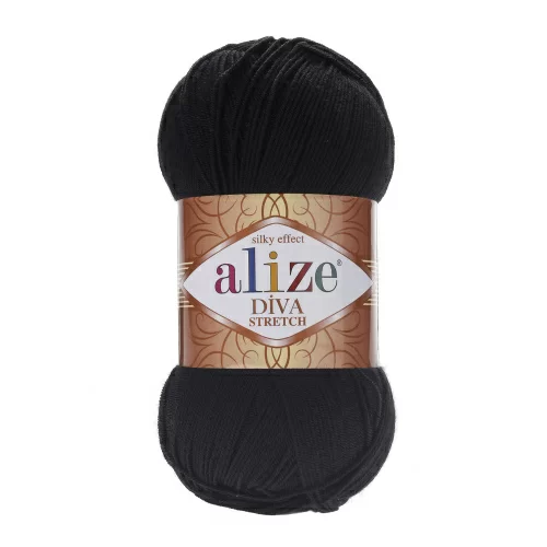 На фото Пряжа Alize Diva Stretch цвет 60