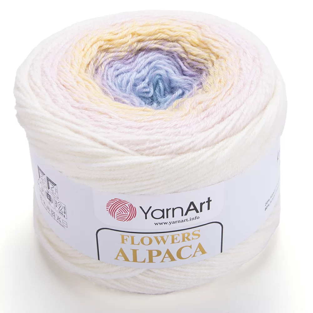 На фото Пряжа Yarnart Flowers Alpaca цвет 402