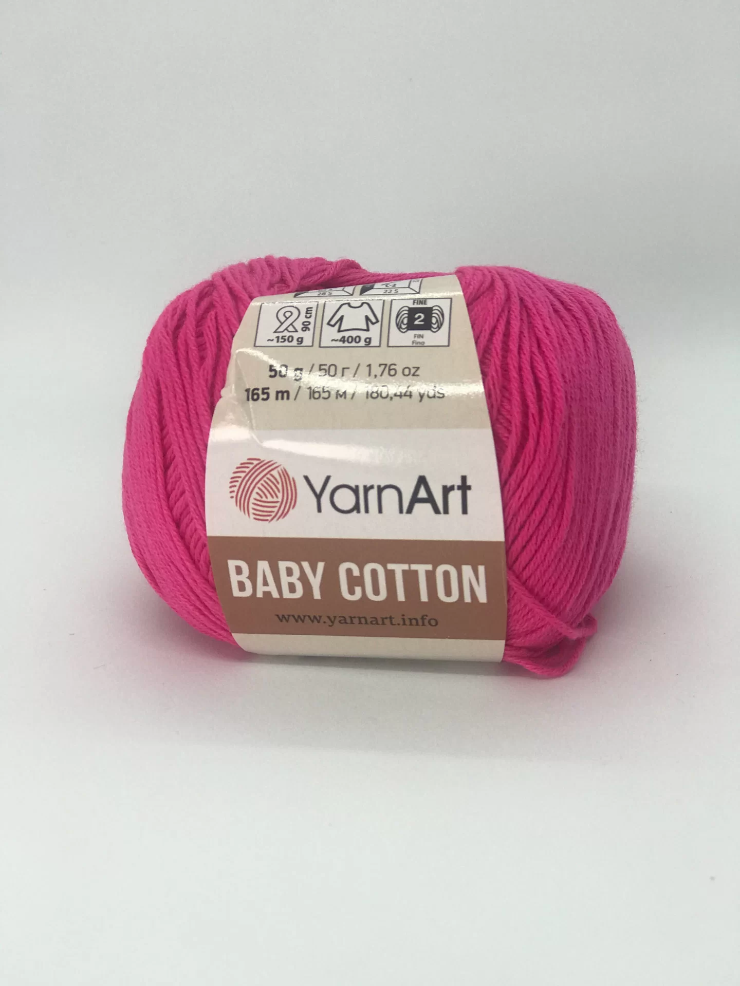 На фото Пряжа YarnArt Baby Cotton цвет 422