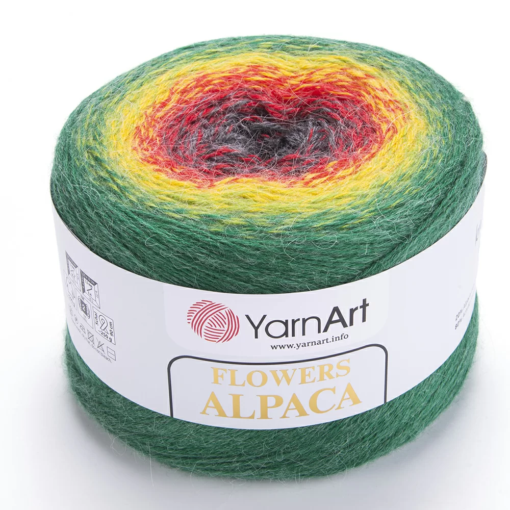 На фото Пряжа Yarnart Flowers Alpaca цвет 430