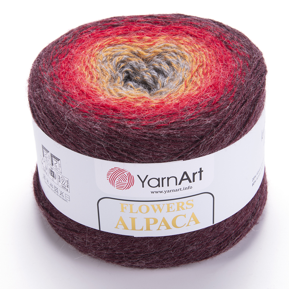 Пряжа Yarnart Flowers Alpaca цвет 422