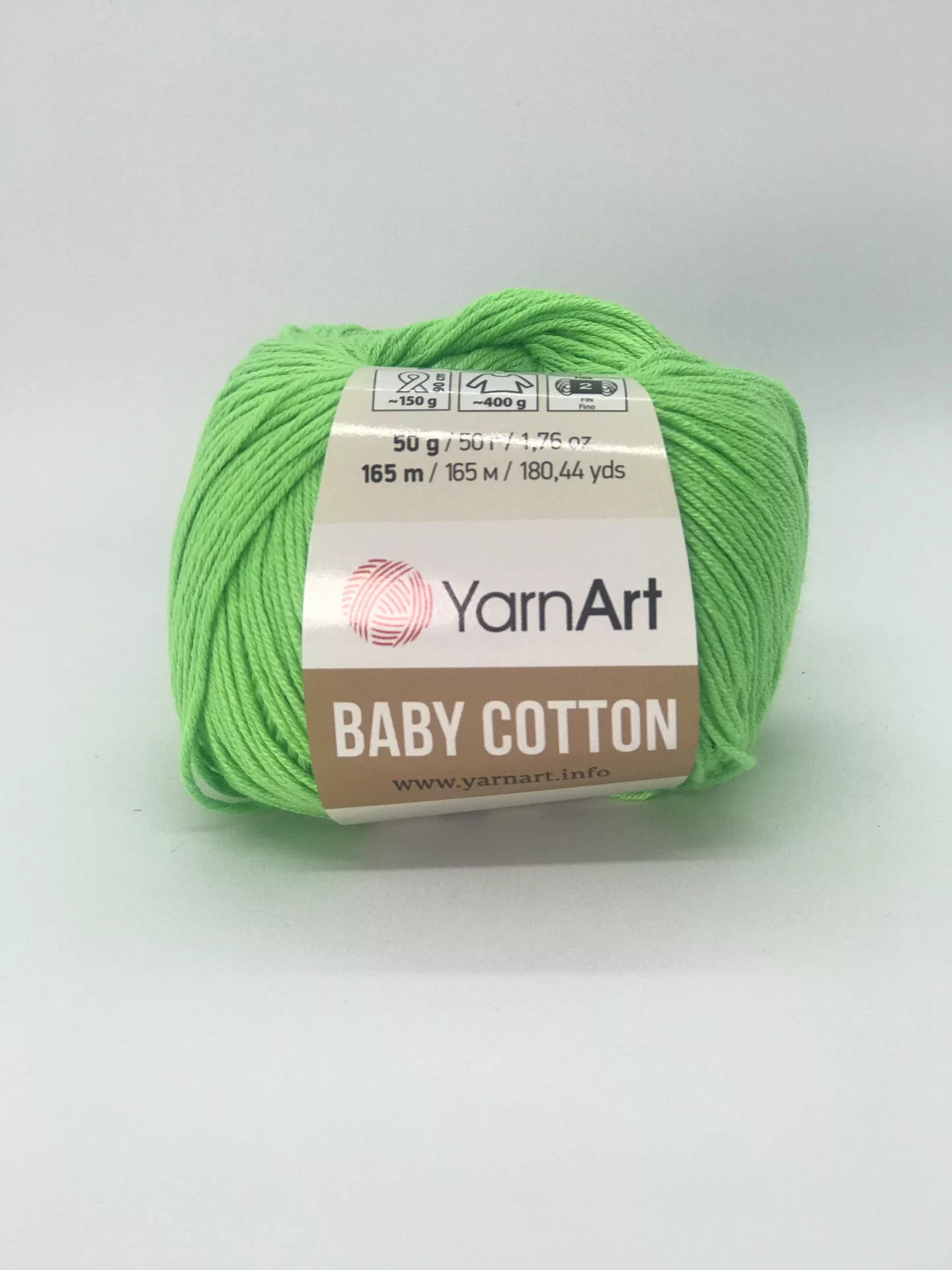 На фото Пряжа YarnArt Baby Cotton цвет 438