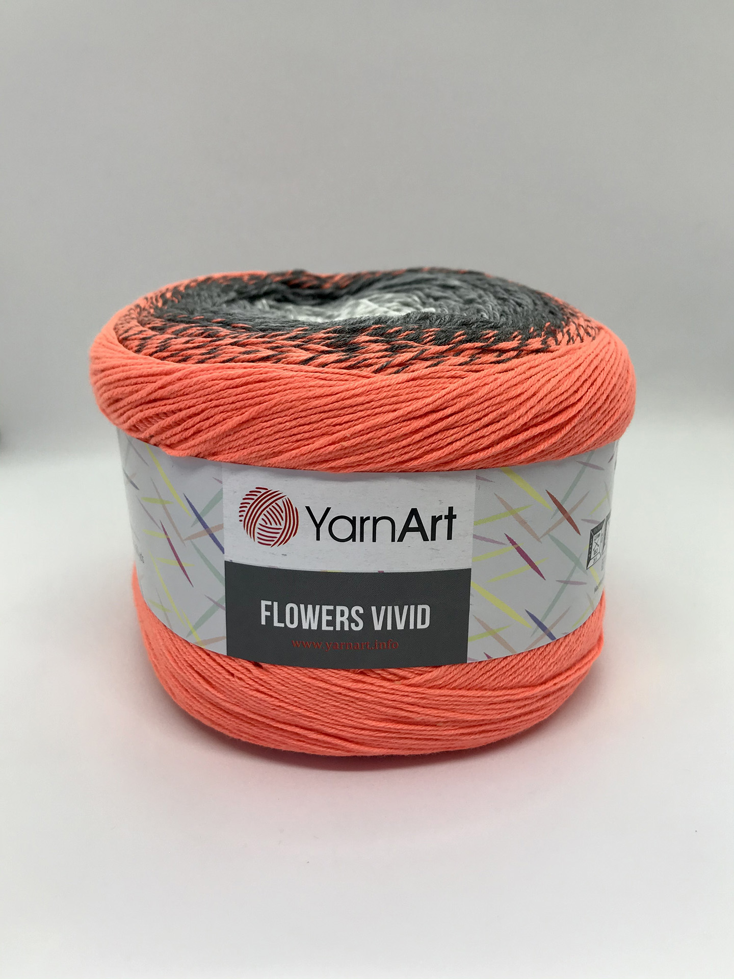 Пряжа Yarnart FLOWERS  VIVID цвет 503