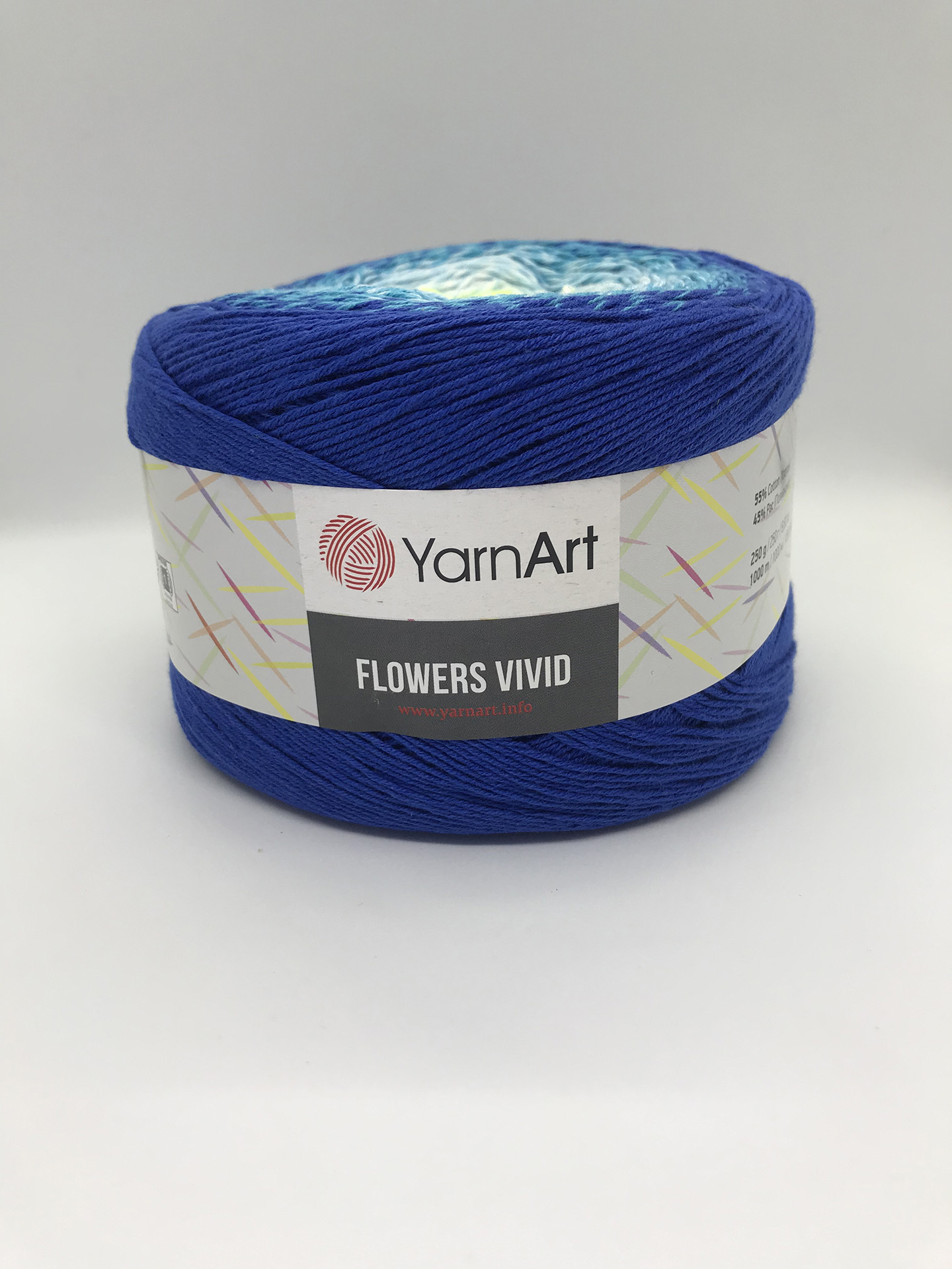 Пряжа Yarnart FLOWERS  VIVID цвет 510