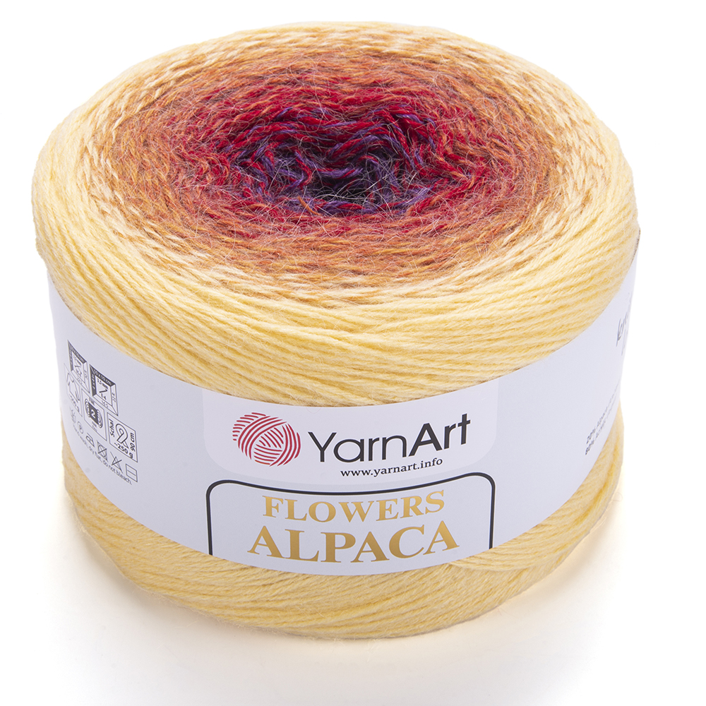 Пряжа Yarnart Flowers Alpaca цвет 418