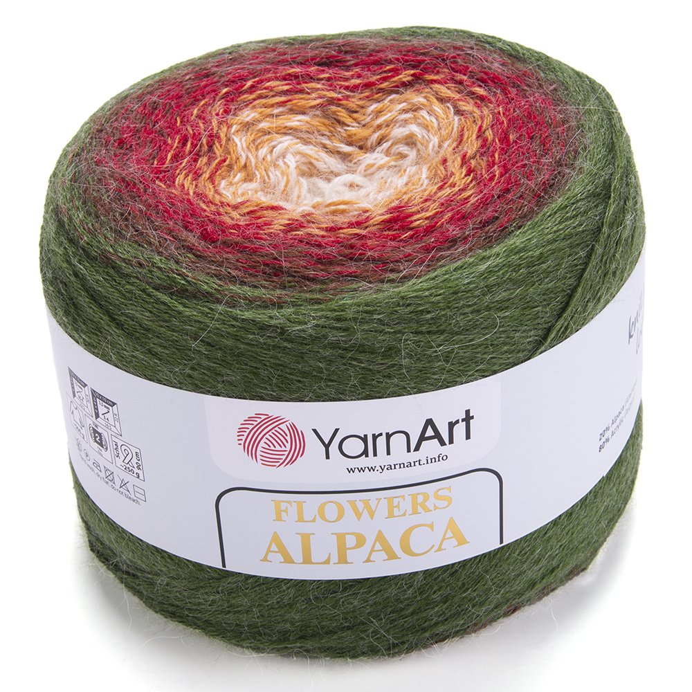 Пряжа Yarnart Flowers Alpaca цвет 420